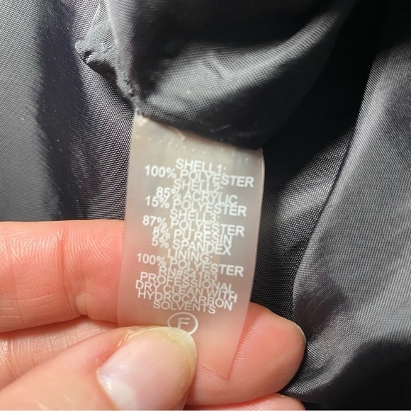 Calvin Klein shift dress with fur bottom size 6 winter Christmas - Picture 6 of 11